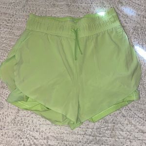 Gymshark 2 in 1 short Neon Green